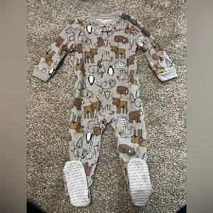 Set of 3 Carter's baby-boys Loose-Fit Fleece Footed Pajamas